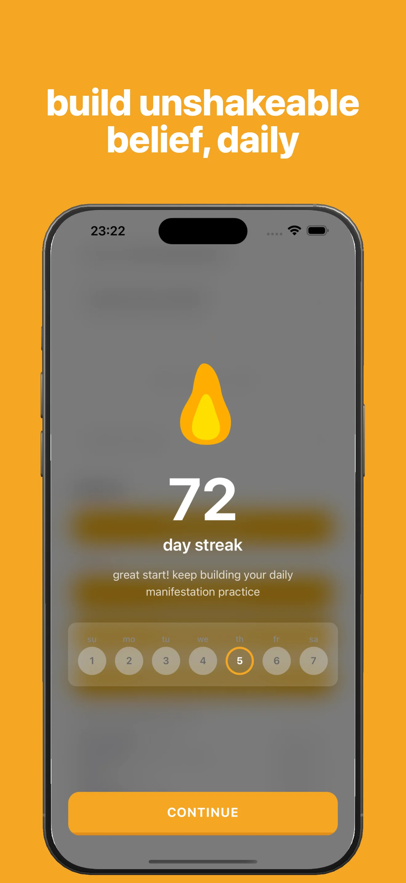 Mani app build unshakable belief tracking screen